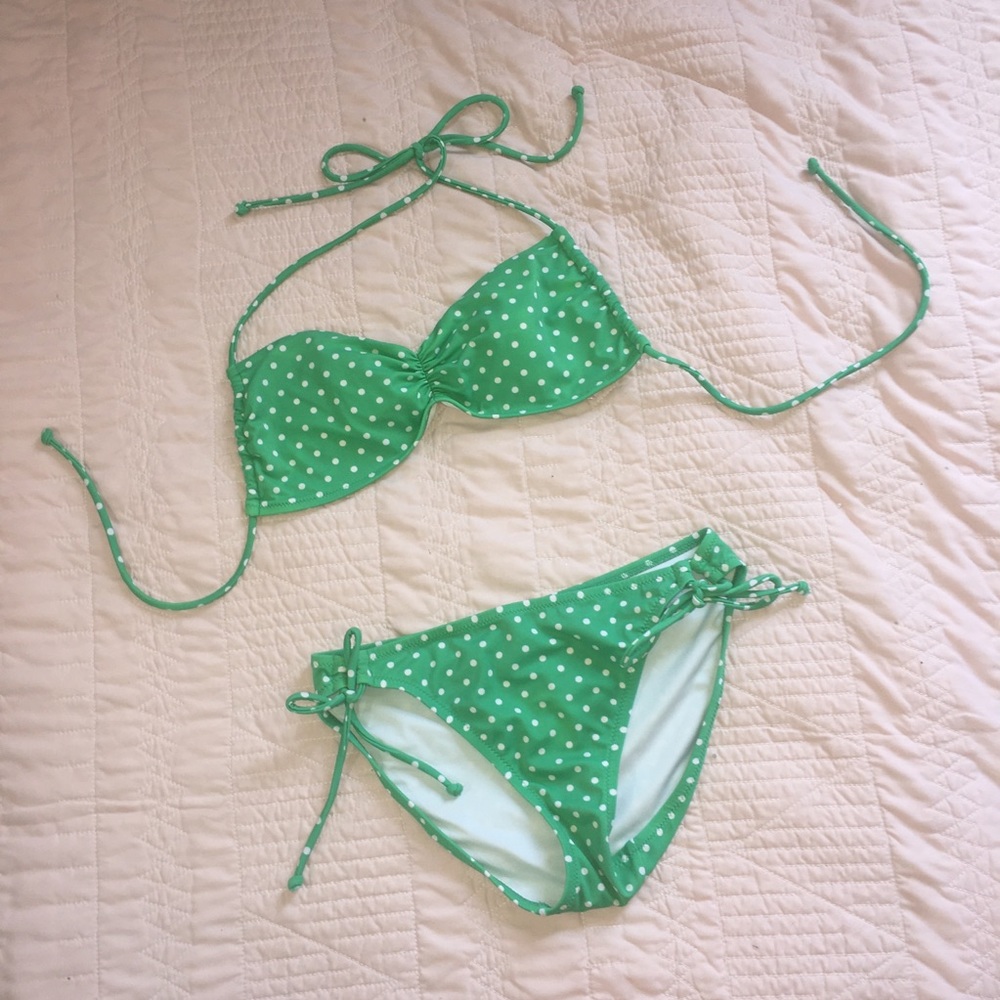 VS Polka-Dot String Bikini S/M - Picture 1 of 8